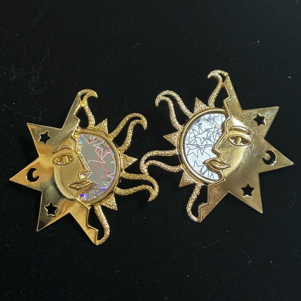 JJ Holographic Sun Earrings